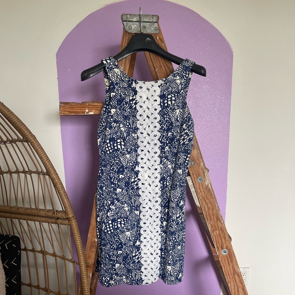 Lily Pulitzer for target blue shift dress size 4
